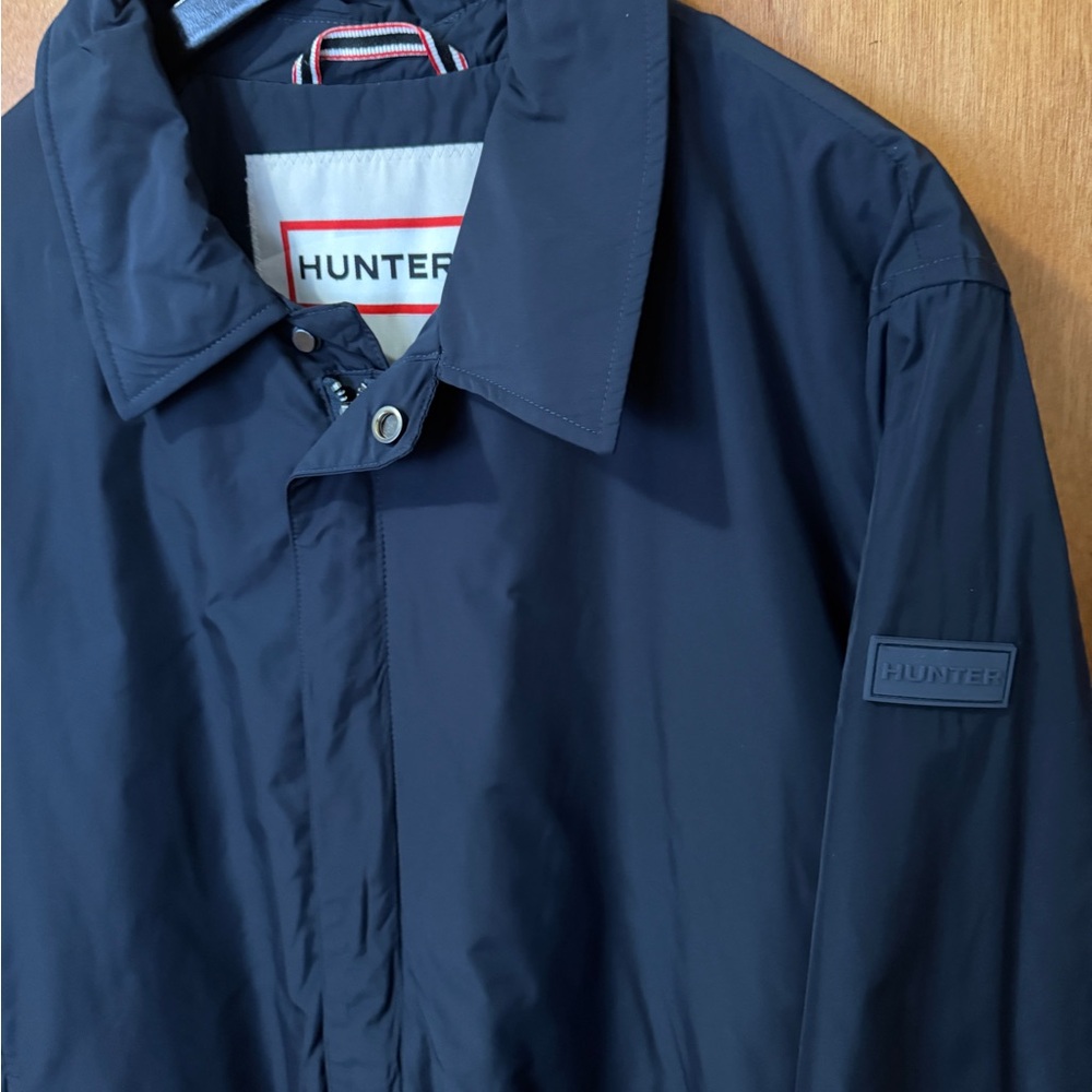 Hunter Men's Dark Blue Raincoat - Picture 2 of 5
